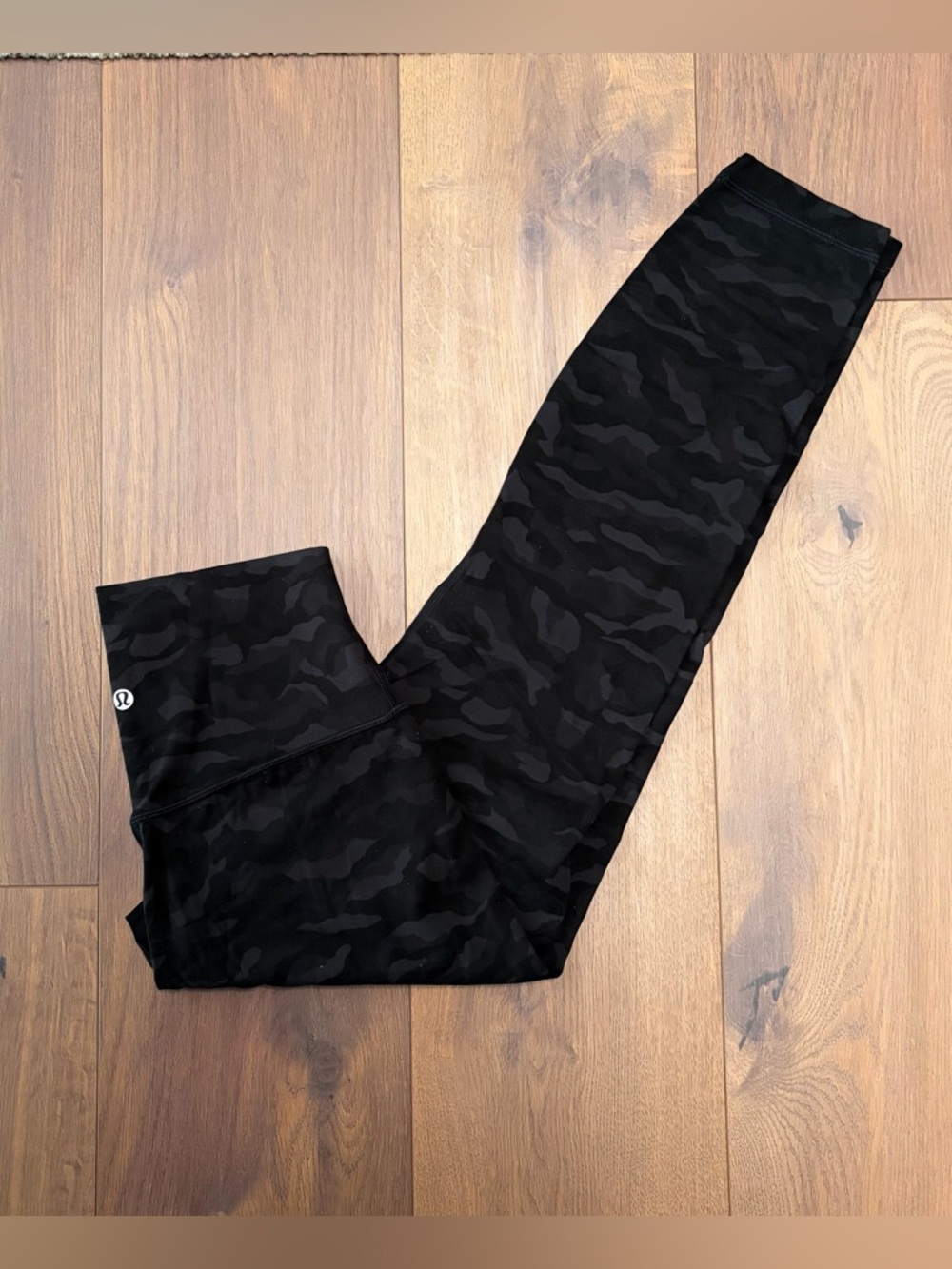 Lulu Align Black Camo High-Rise Leggings